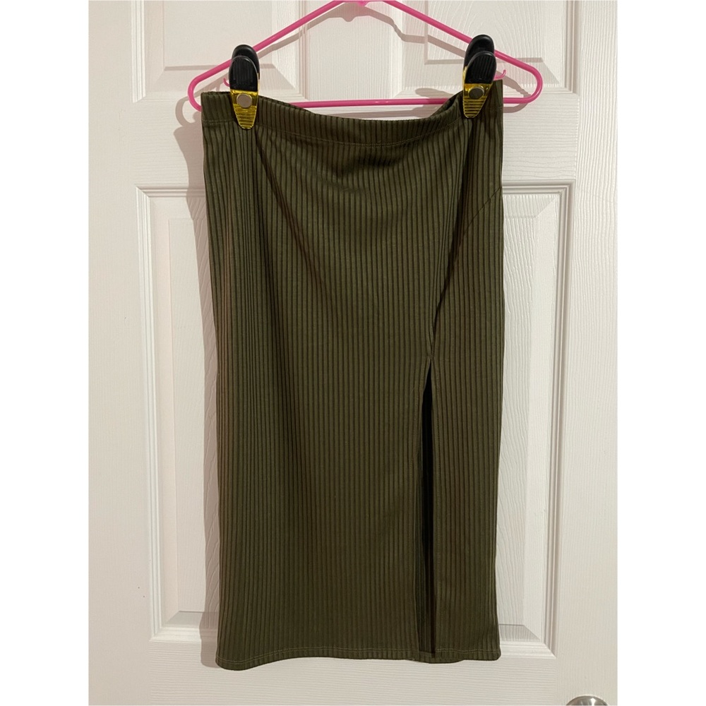 Forever 21 Ribbed Midi Skirt